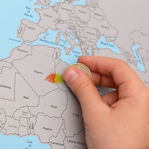 Scratch Map Europa